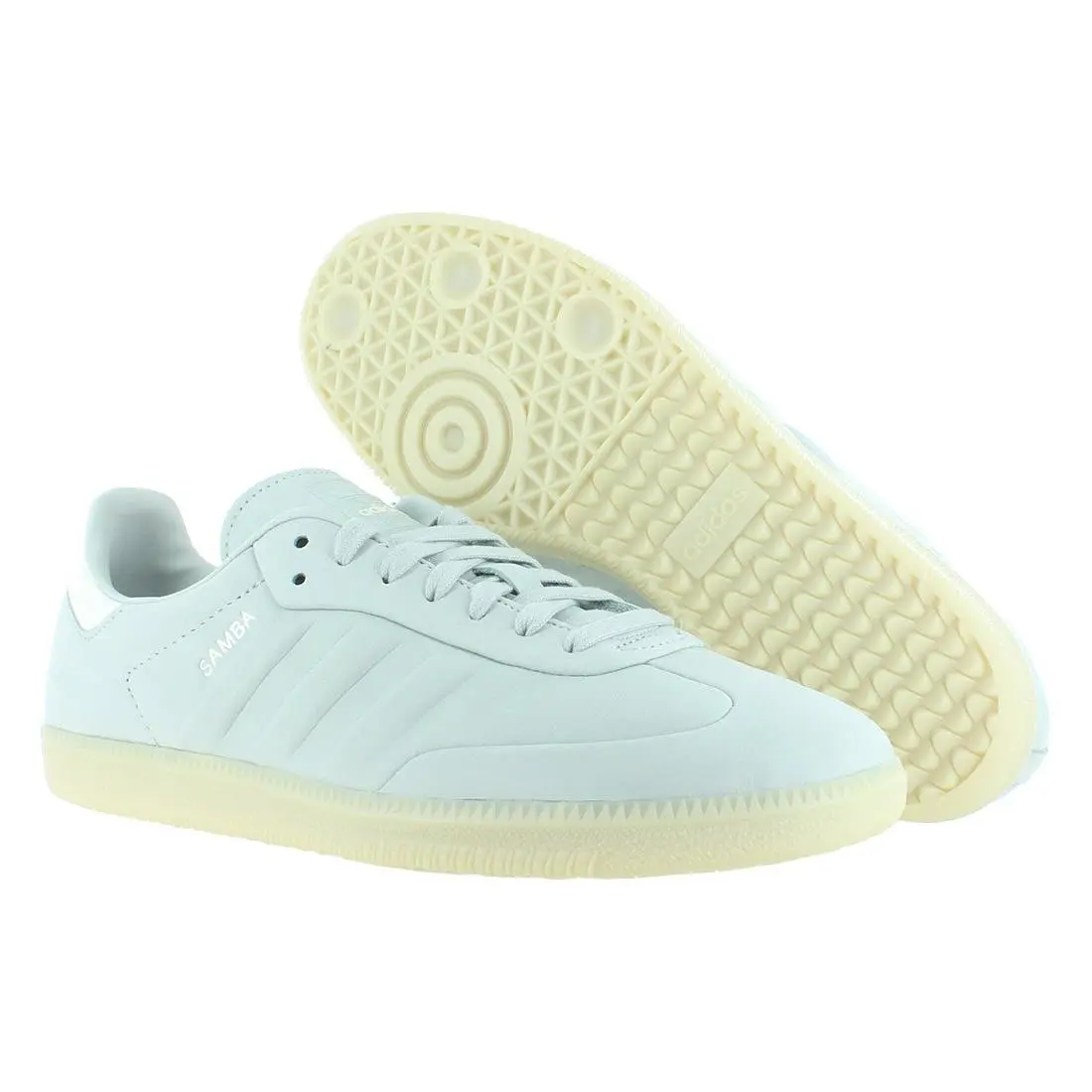 Adidas Samba Mens Shoes Size 5.5 Color: Wonder Silver/wonder Silver/off White