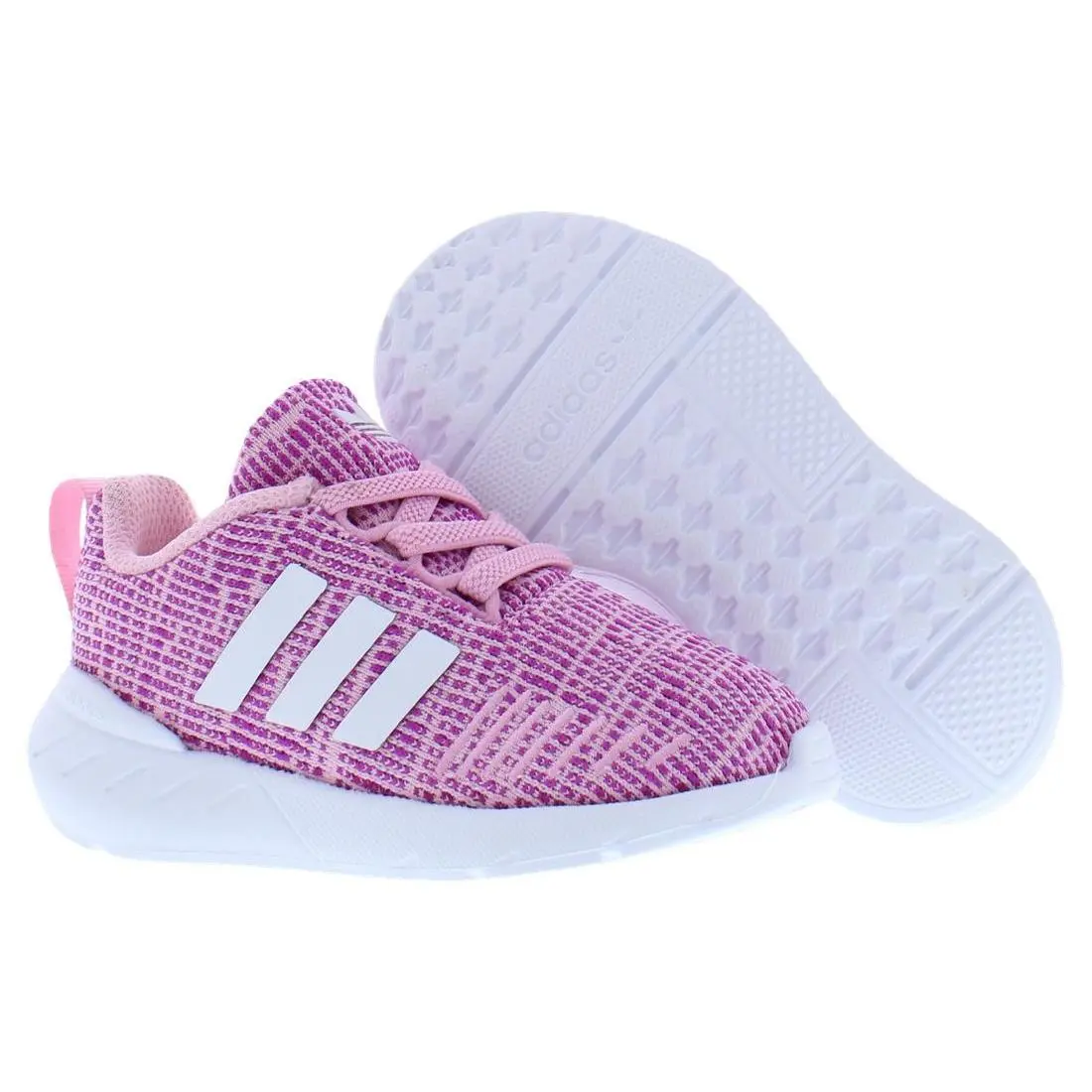 Adidas Swift Run 22 Elastic Infant/toddler Shoes Size 6 Color: True - True Pink/Footwear White/Vivid Pink, Main: Pink