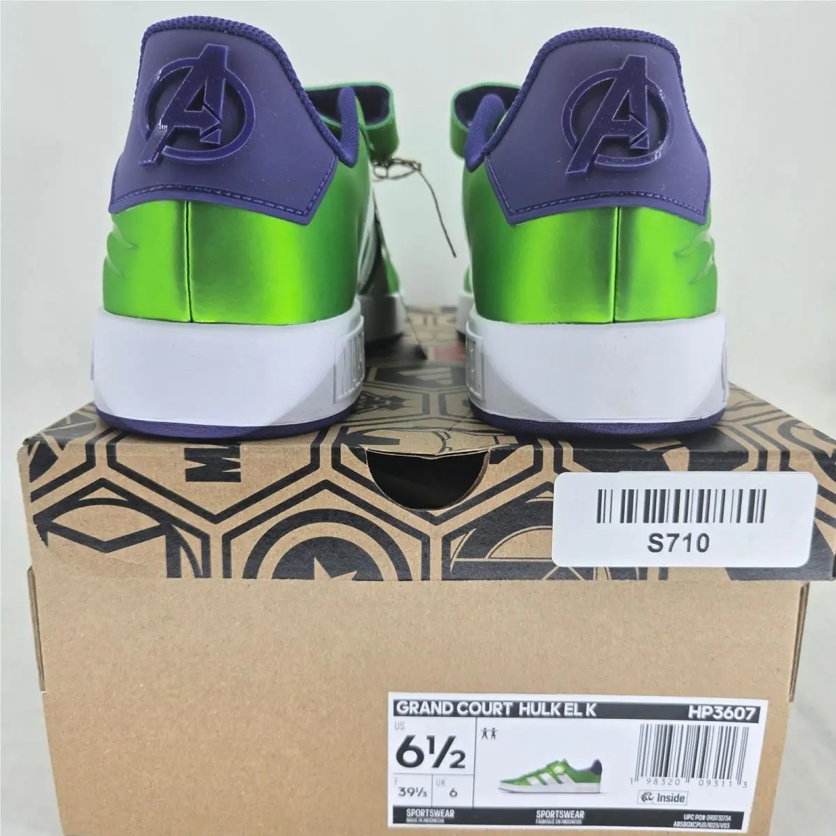 Adidas shoes - Grand Court Hulk EL K - HP3607 - Green 9