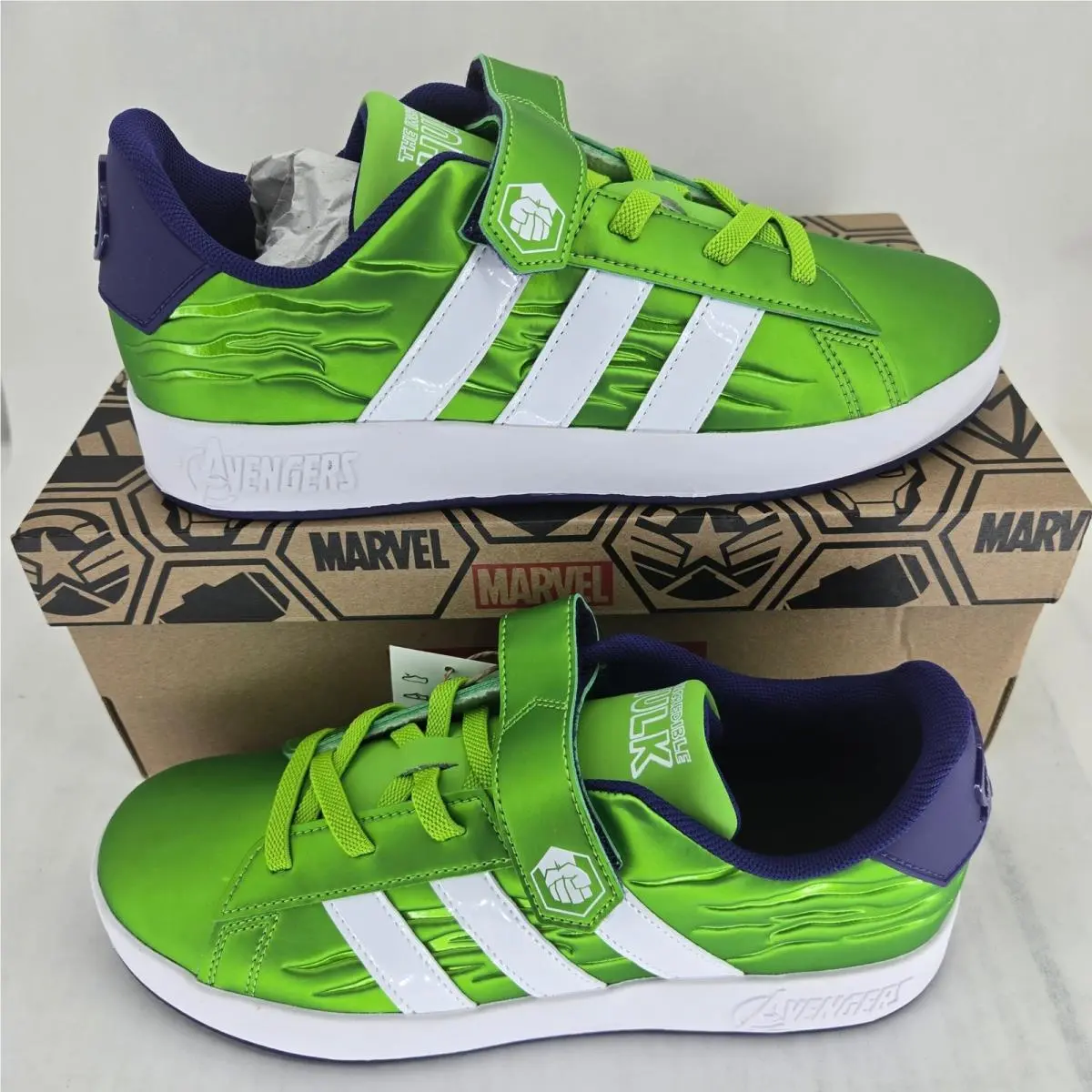 Adidas shoes - Grand Court Hulk EL K - HP3607 - Green 10