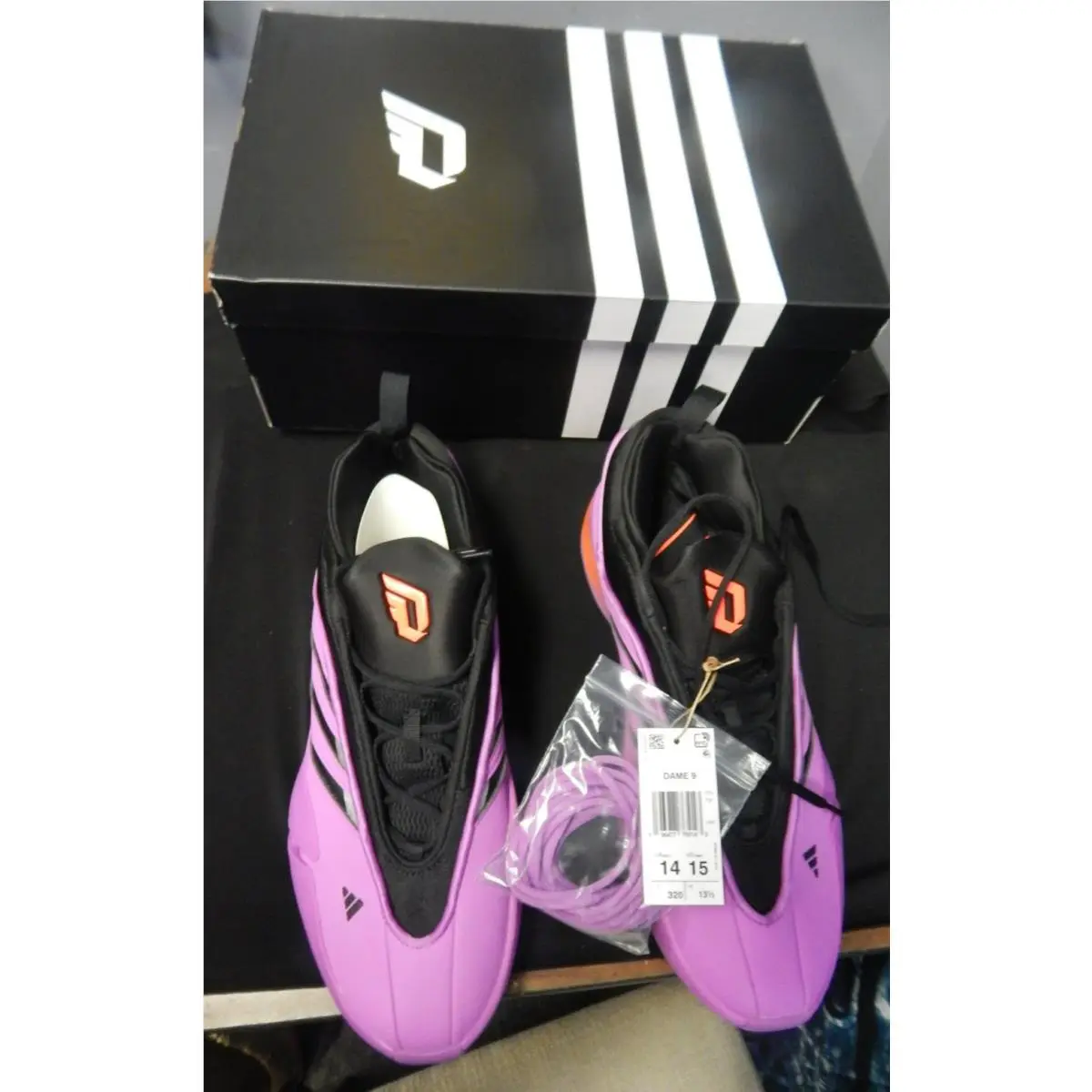 Dame 9 Purple Burst  Sneakers IE3626 Men Size 14 Women 15 by Adidas