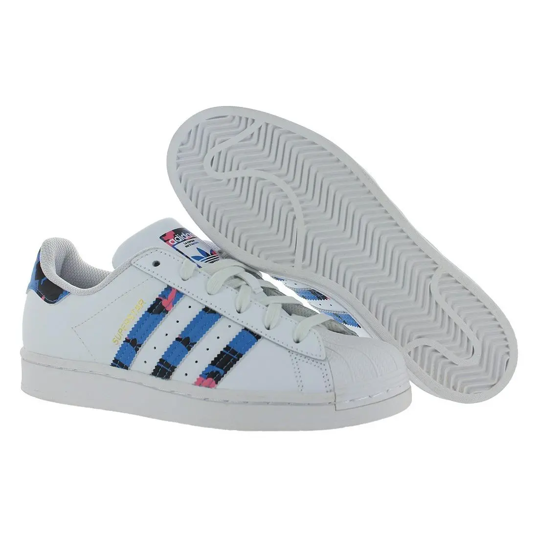 Adidas Superstar Mens Shoes Size 5 Color: Cloud White/wonder Steel/cloud White