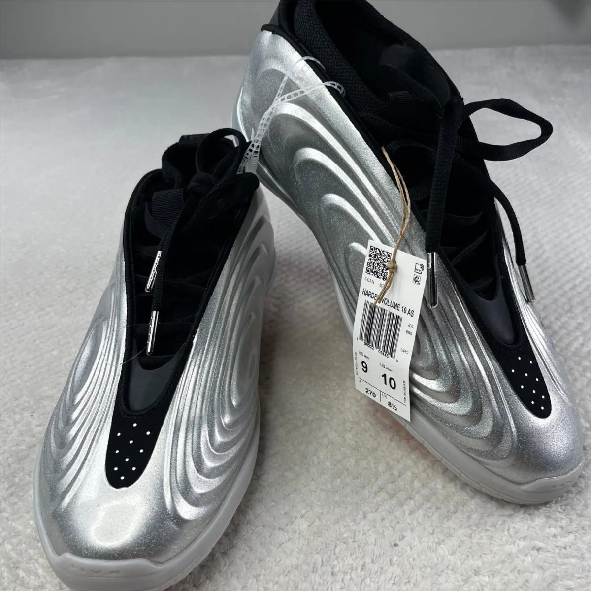 Harden Volume 10 AS Silver Metallic Mens Basketball Shoes HP2345 SZ 9 by Adidas