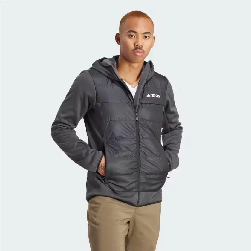 Adidas clothing - Terrex Multi Hybrid Insulated Hooded Jacket - GI7309 - Black (UPC: 191985868379) 1