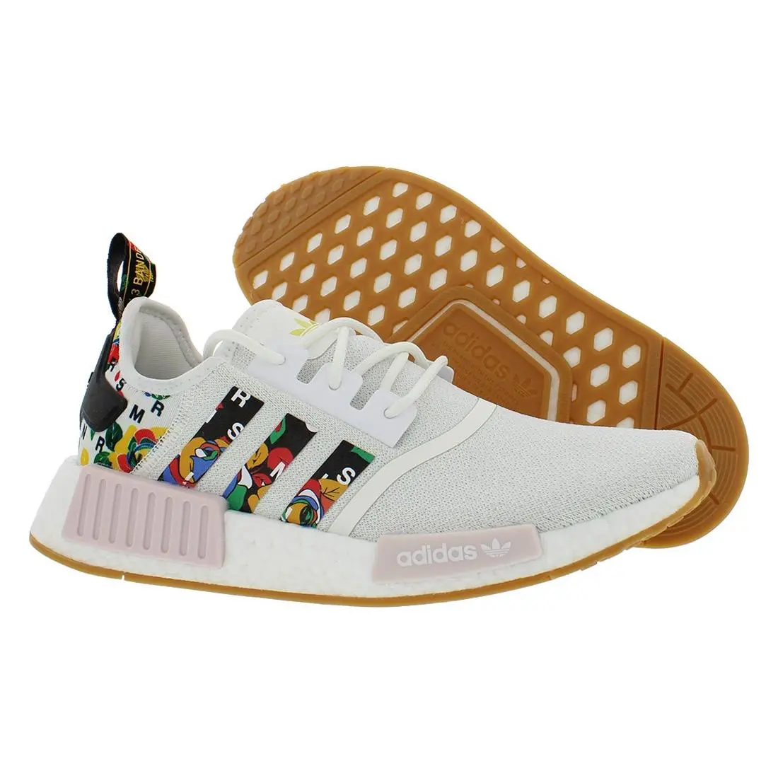 Adidas Nmd R1 Womens Shoes Size 14.5 Color: Cloud White/cloud White/clear Pink
