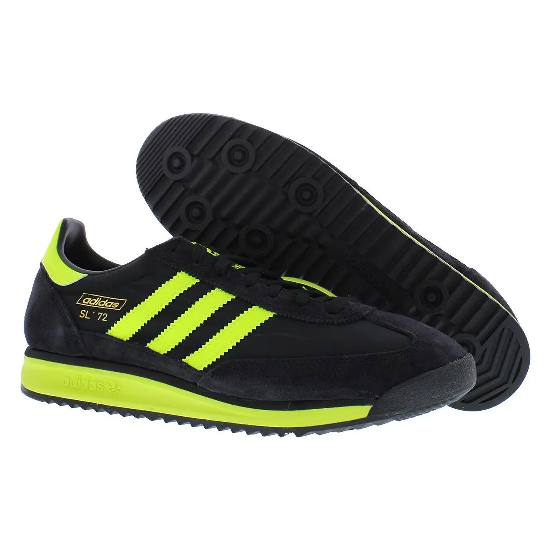 Adidas SL 72 RS Mens Shoes Size 10 Color: Core Black/solar Yellow/gold Metallic