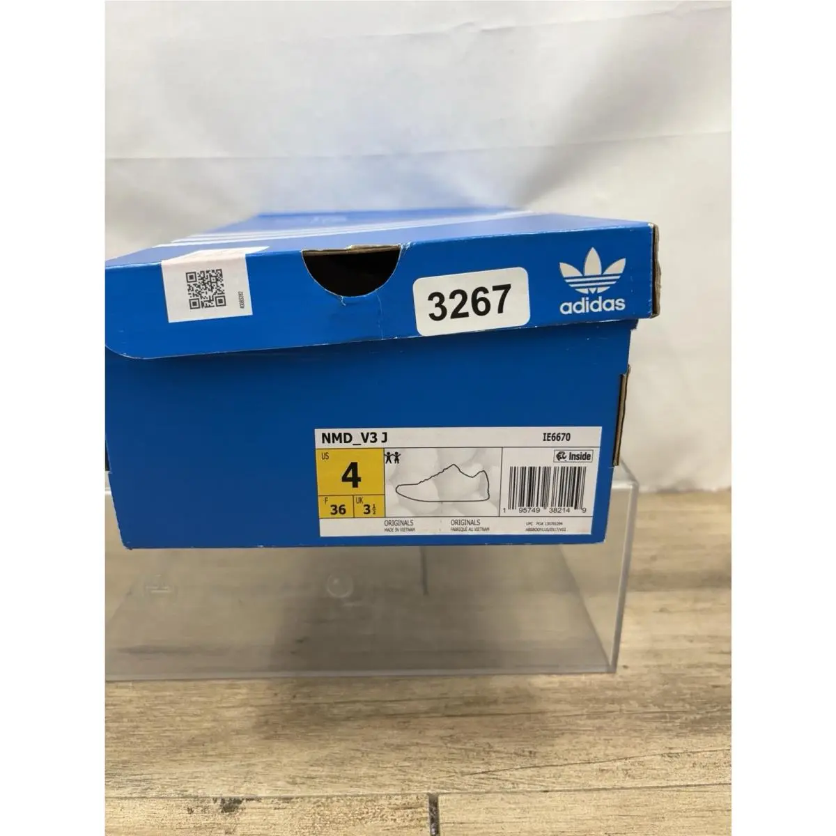 Adidas shoes - NMD V3 - NMD - ID6712 - White Black (UPC: 4066748316847) 9