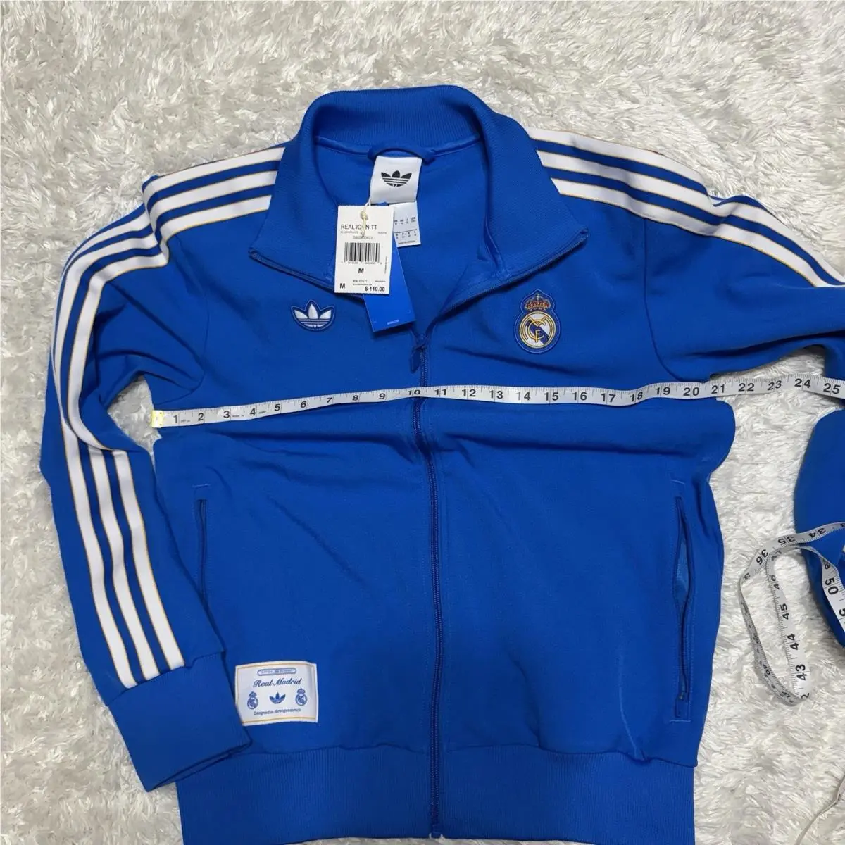 Adidas clothing - Adidas Originals Real Madrid Icon Track Top - JN3058 - Blue 6
