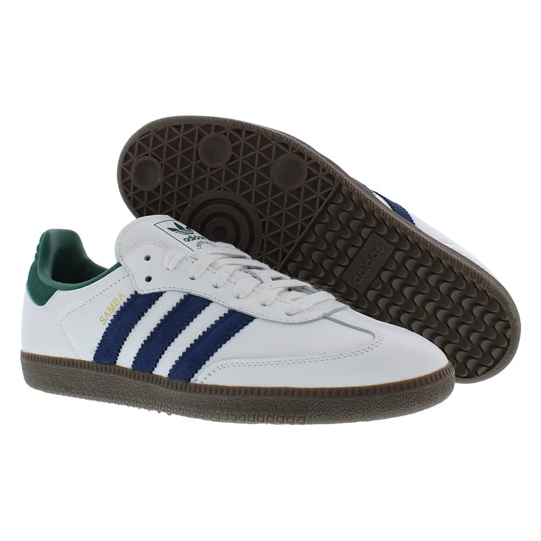 Adidas Samba Mens Shoes Size 11.5 Color: Black White/green