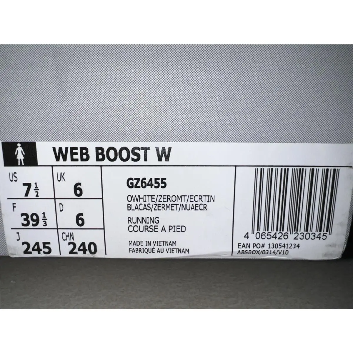 Adidas shoes - adidas Web Boost - Web Boost - GZ6455 - Off White/Zero Metallic/Ecru Tint (UPC: 4065426230345) 3