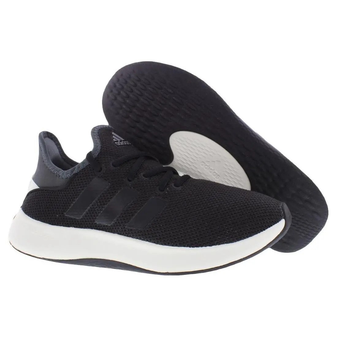 Adidas Cloudfoam Pure Womens Shoes Size 5.5 Color: Core Black/cloud White/grey