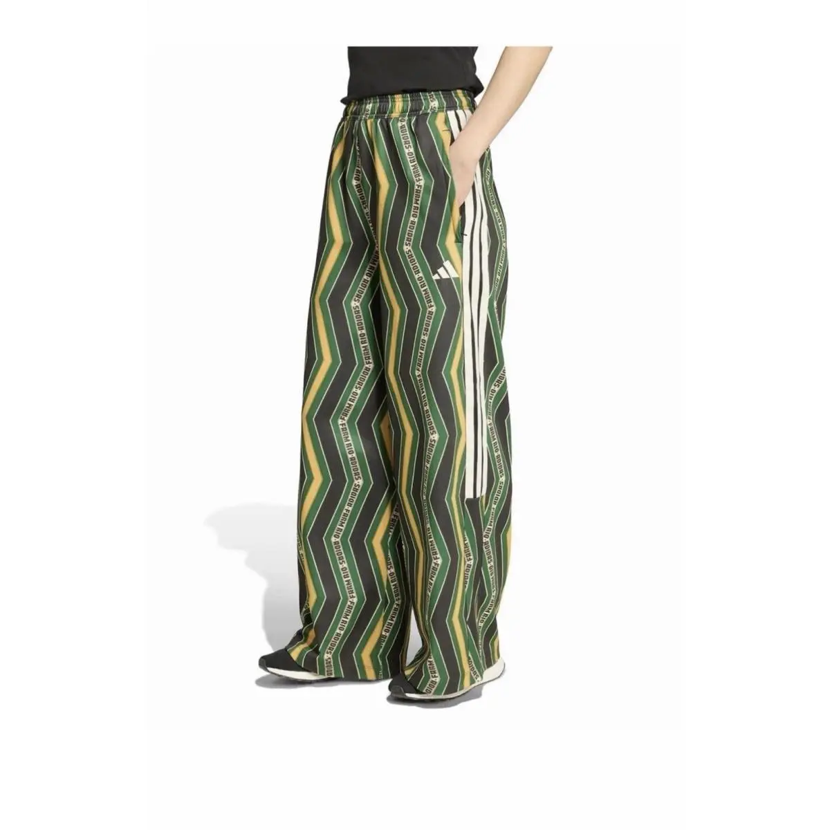 Adidas x Farm Rio Tiro Track Pants Black Green Yellow Zigzag Size XS