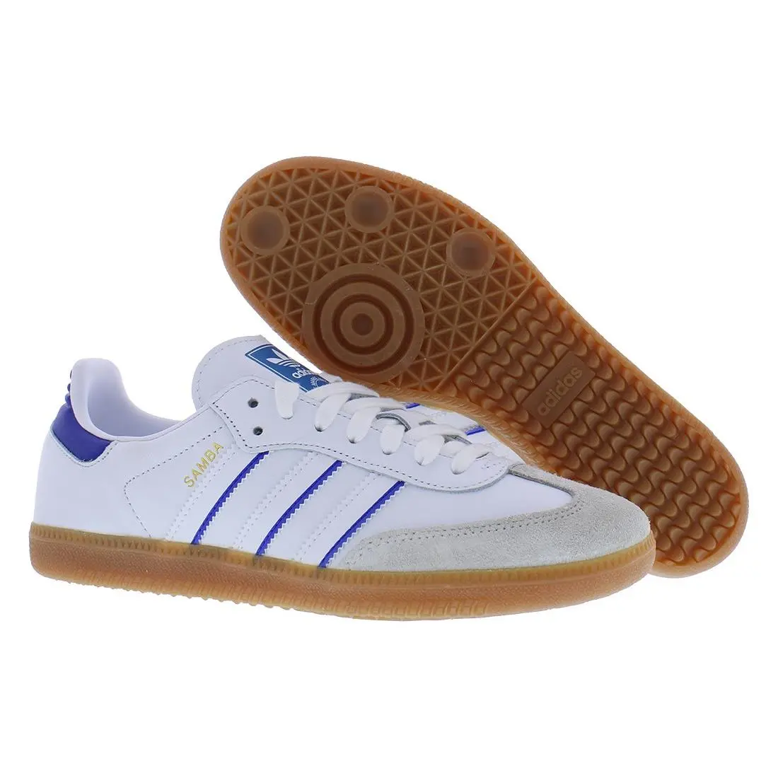 Adidas Samba Mens Shoes Size 5.5 Color: Footwear White/lucid Blue/gum 3