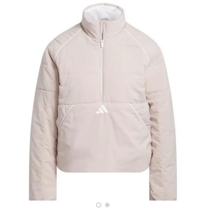 Adidas Golf Jacket Puffer Wonder Taupe Size XS Beyond The Course