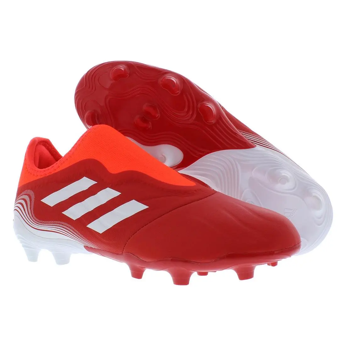 Adidas Copa Sense.3 Laceless Firm Ground Mens Shoes Size 5.5 Color: Red/cloud