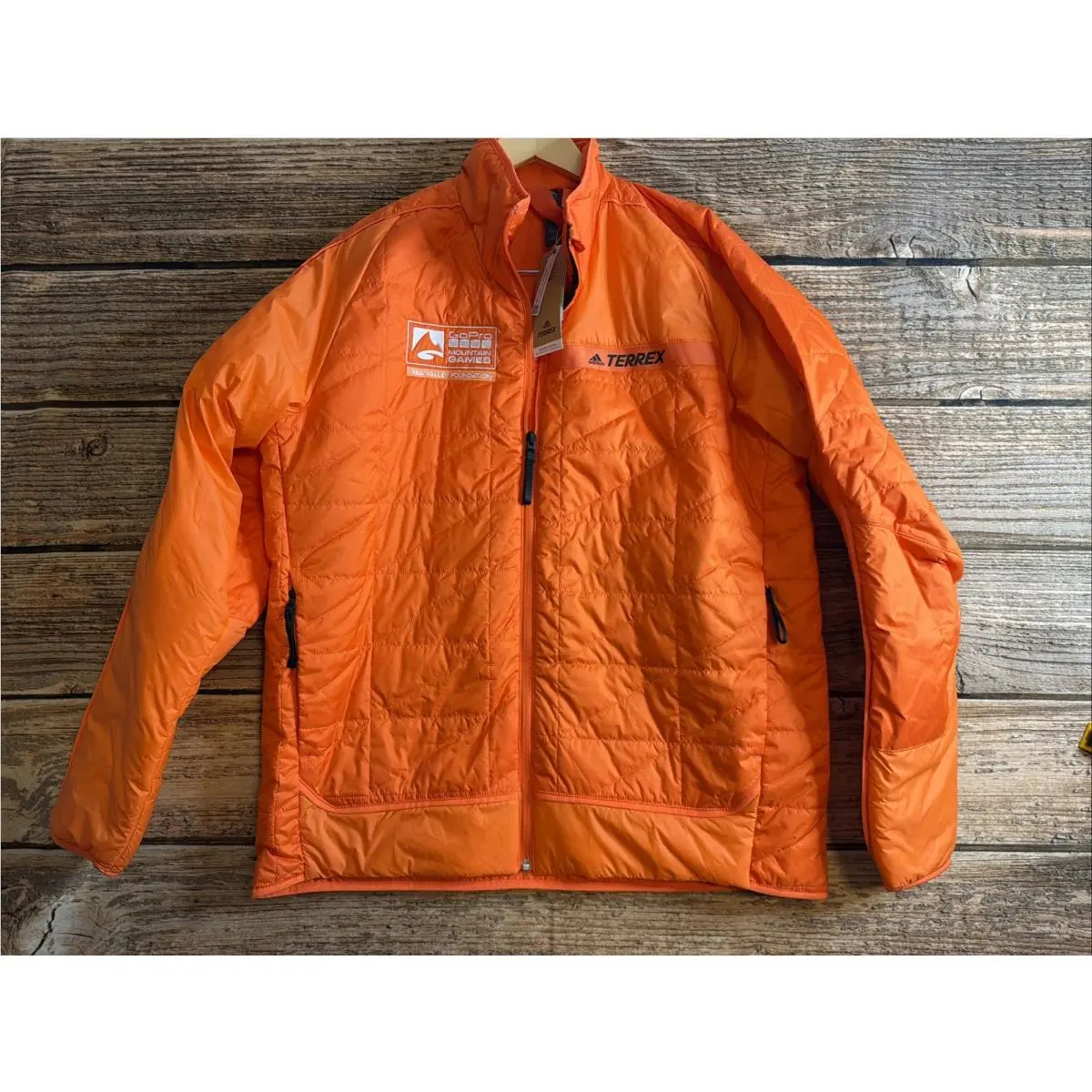 Mens Large Terrex Syn Insulated Hiking Jacket HZ1385 Gopro Mountain Games by Adidas