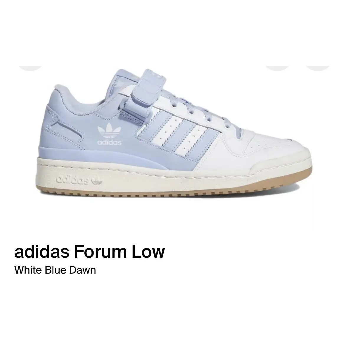 Adidas Men’s Forum Low GY0003 Cloud White/blue Dawn/off White Size 12