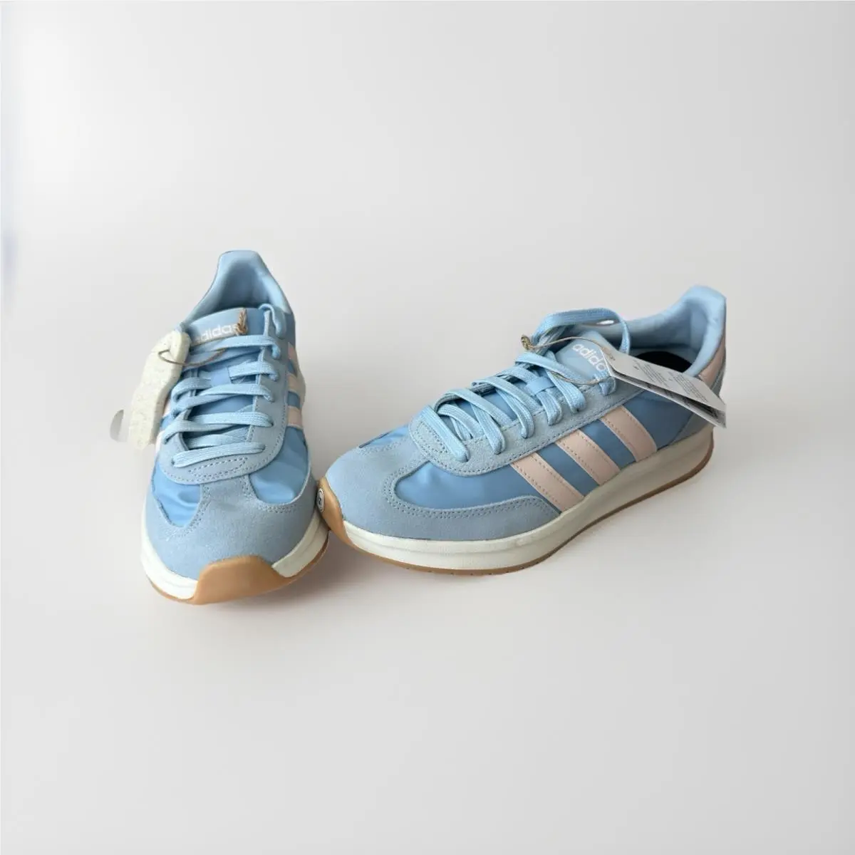 Adidas shoes - adidas Run 70s - Run - White and Blue And pink 2