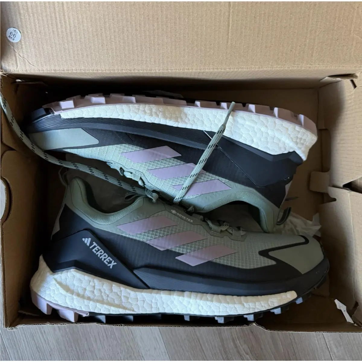 Adidas shoes - Terrex Free Hiker 2 Low Gtx - IE5100 - Green, Purple, White, Black (UPC: 196471233181) 0