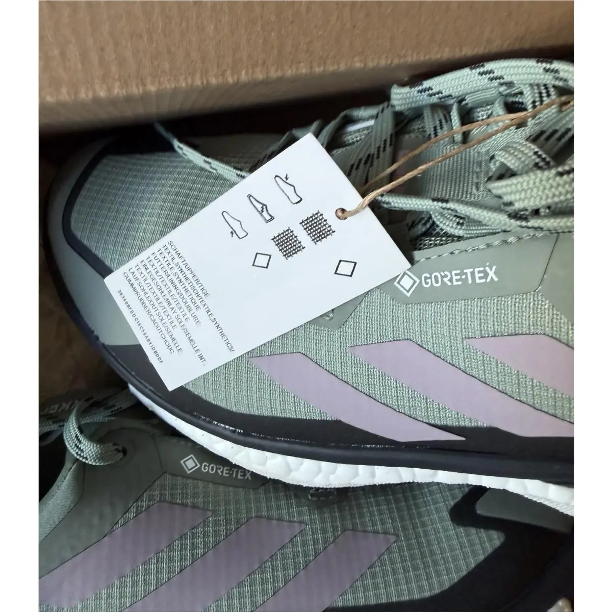 Adidas shoes - Terrex Free Hiker 2 Low Gtx - IE5100 - Green, Purple, White, Black (UPC: 196471233181) 2
