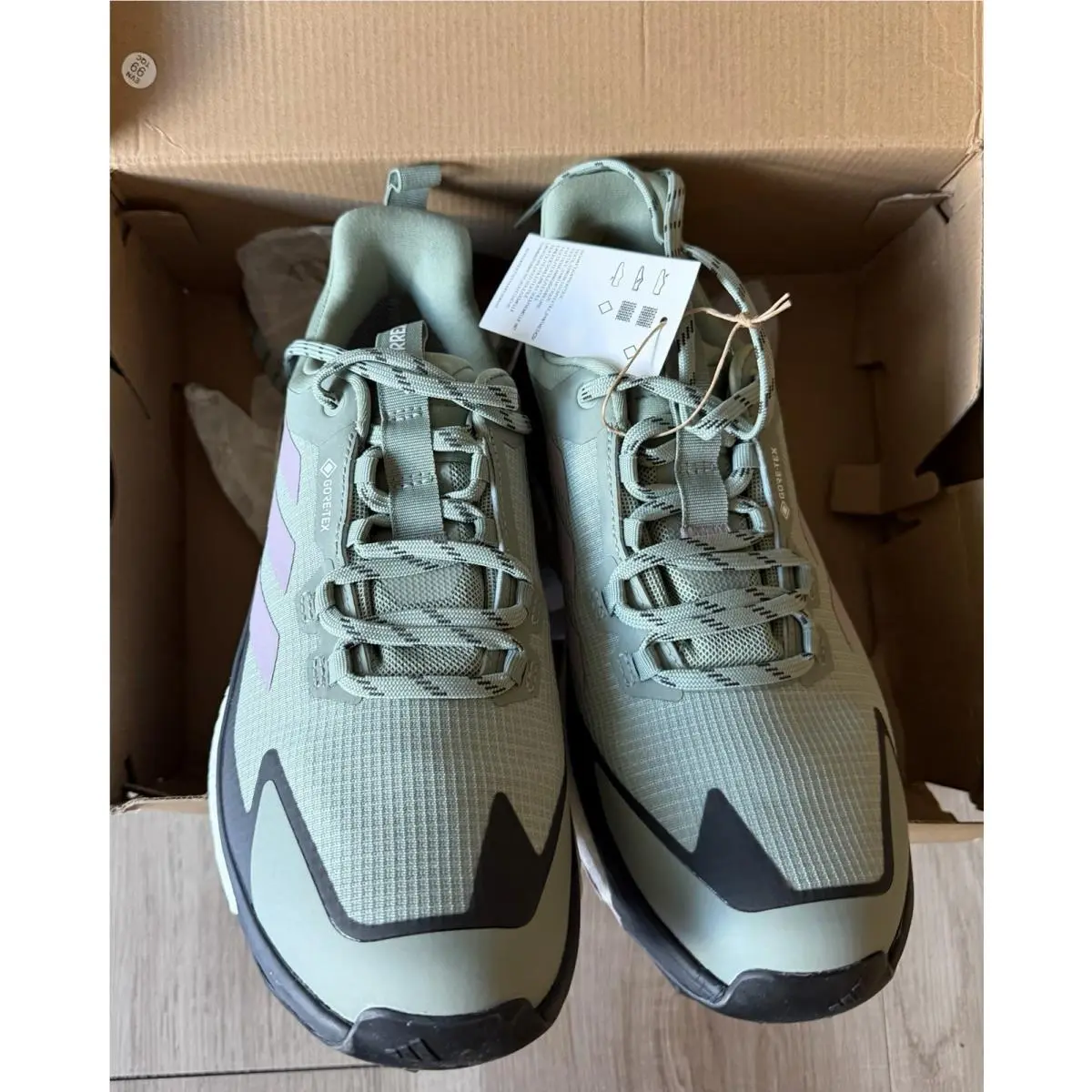 Adidas shoes - Terrex Free Hiker 2 Low Gtx - IE5100 - Green, Purple, White, Black (UPC: 196471233181) 4