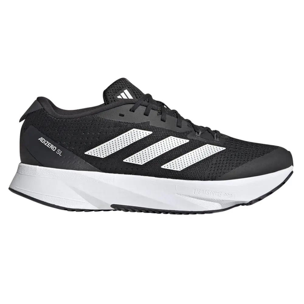 Adidas Adizero Superlight Wide Running Shoes SZ 12 Black White Carbon