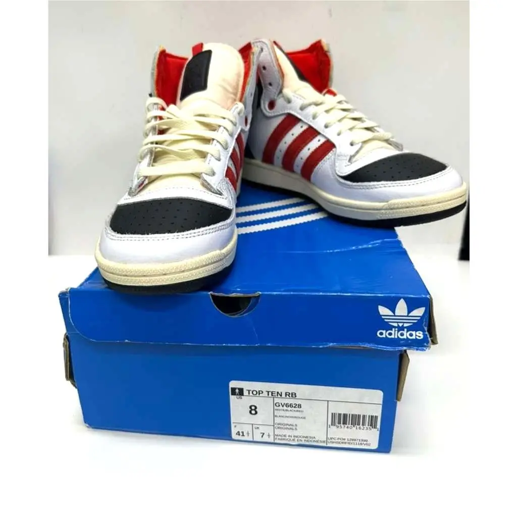 Adidas shoes - adidas Top Ten - Top Ten - Footwear White/Core Black/Vivid Red 5