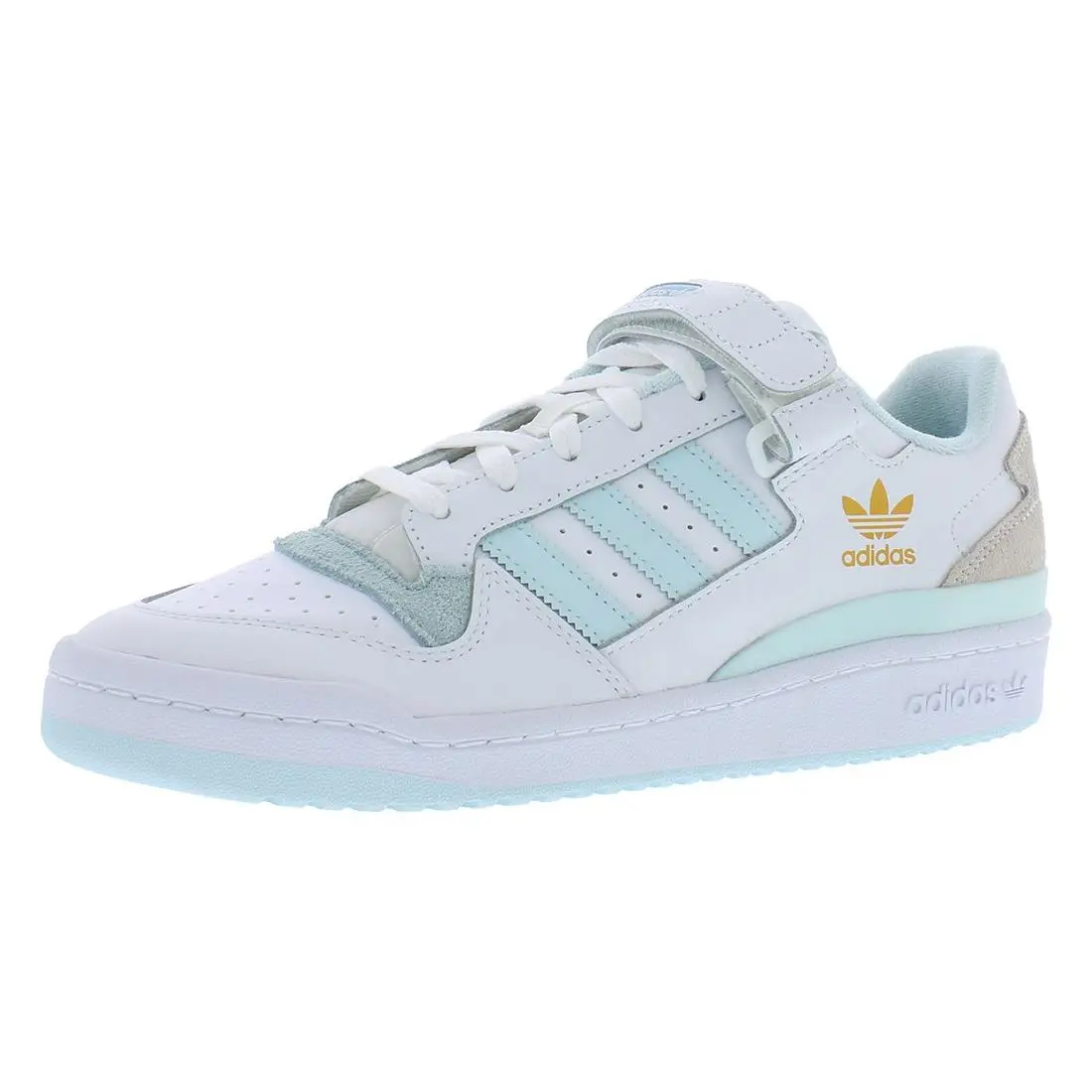 Adidas Forum Low Mens Shoes Size 10 Color: Footwear White/almost Blue/chalk