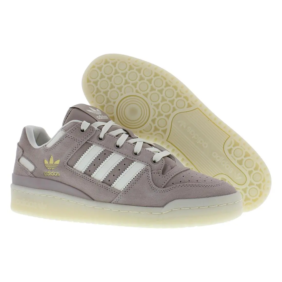 Adidas Forum Low CL Suede Womens Shoes Size 8.5 Color: Vapor Grey/ivory/sand