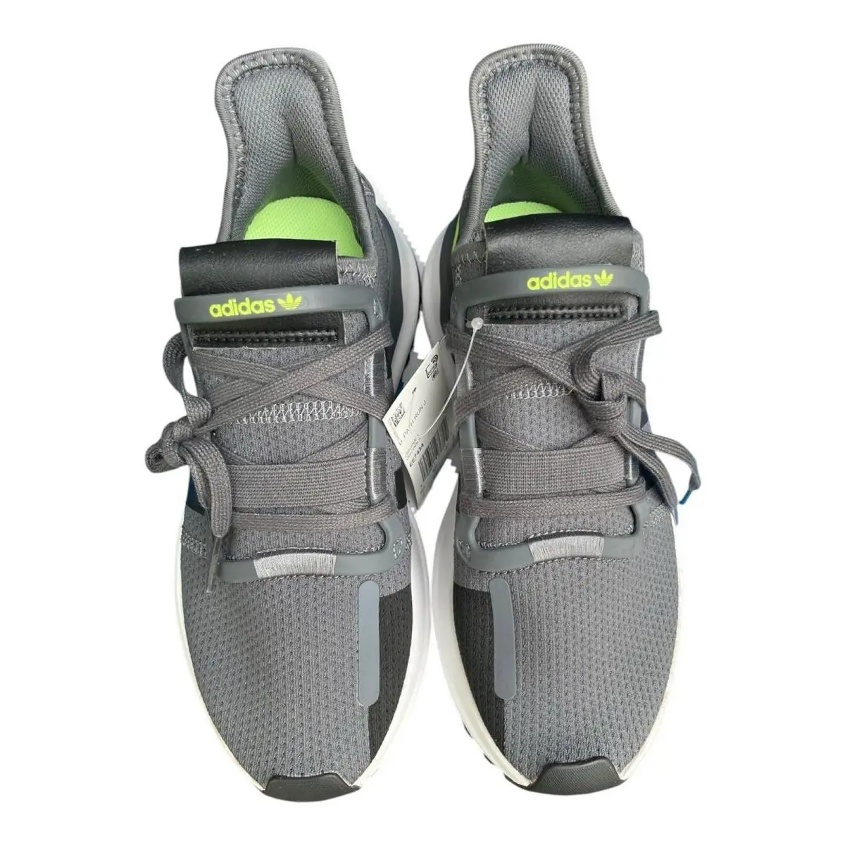 Adidas shoes - Adidas Originals U_Path Run J (EE73473) - EE7343 - Gray/Black/White/Neon Yellow 3