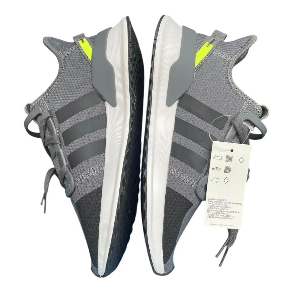 Adidas shoes - Adidas Originals U_Path Run J (EE73473) - EE7343 - Gray/Black/White/Neon Yellow 4