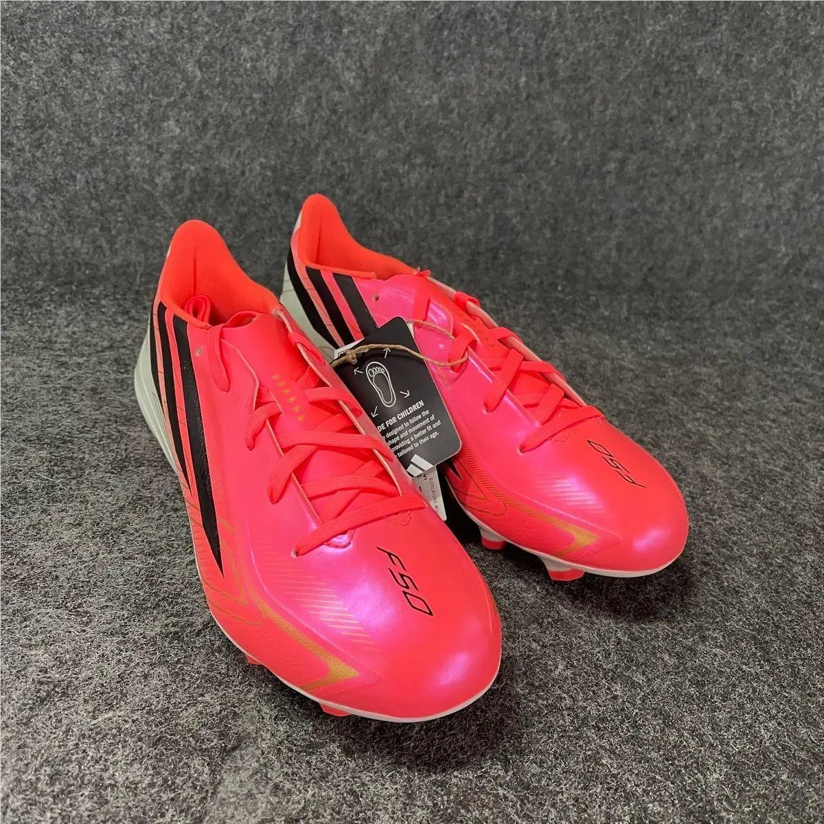 F50 Hyperfast League Firm Ground Soccer Cleats Kids Size 2.5 by Adidas