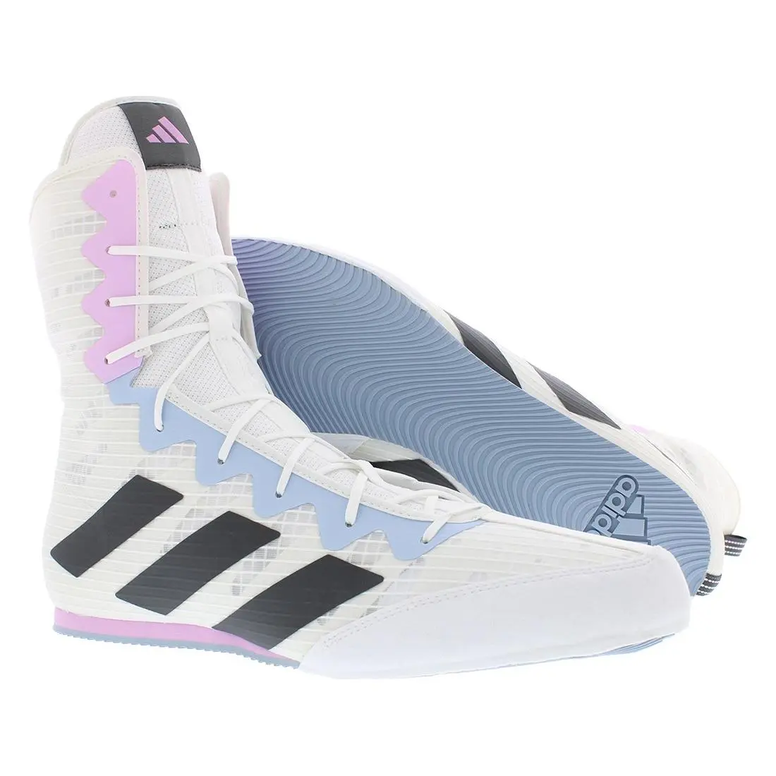 Adidas Box Hog 4 Unisex Shoes Size 14 Color: White/grey/lilac