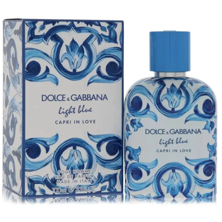 Light Blue Capri In Love Cologne By Dolce Gabbana For Men 3.3 Oz Eau De Parfum