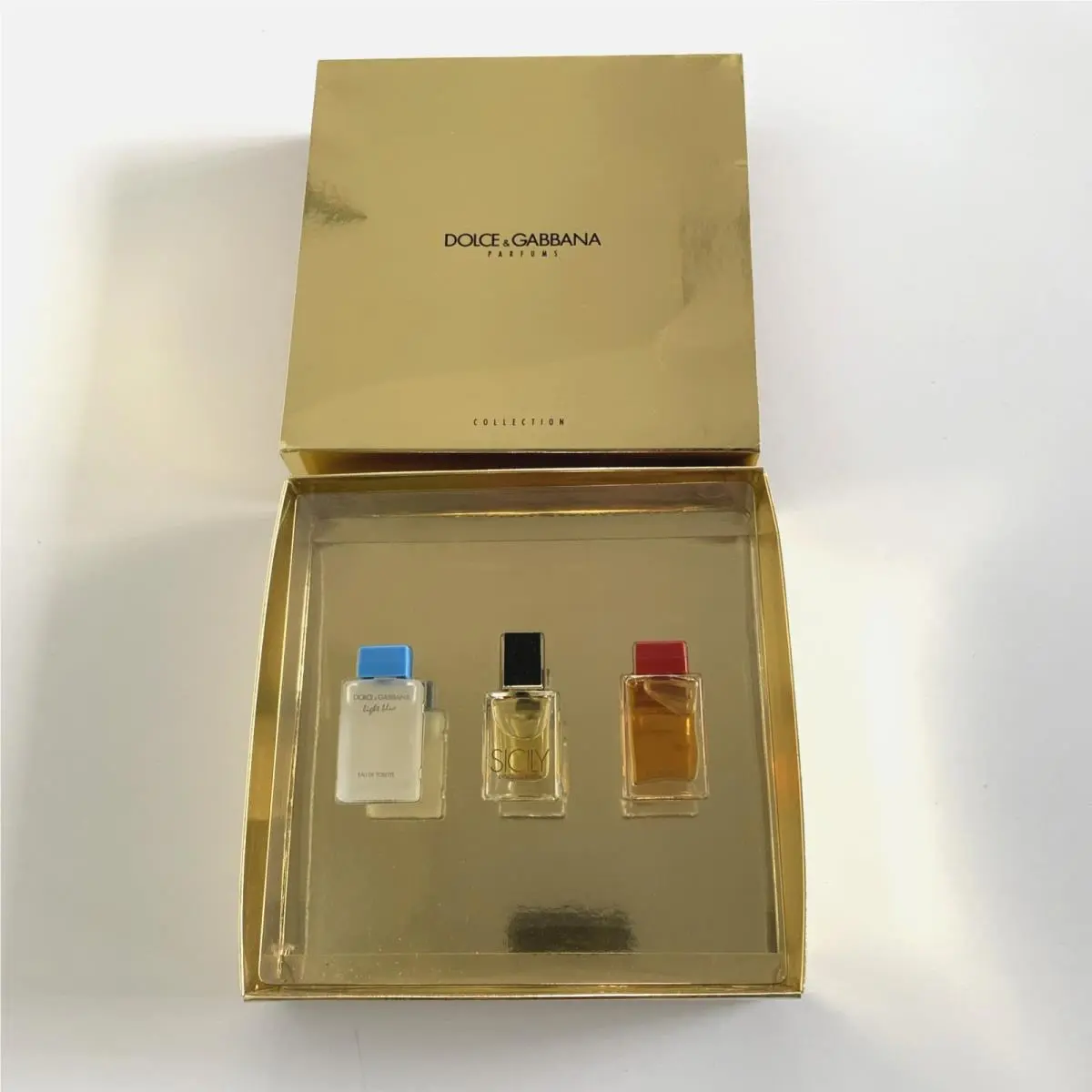 3 Dolce Gabbana Light Blue Sicily Red Eau De Toilette Parfum Mini Perfume Set
