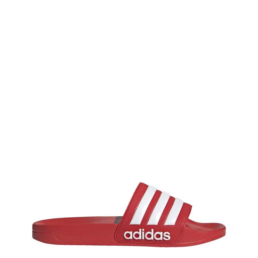Unisex Adilette Shower Slide Sandal Vivid Red/white/vivid Red 9 US by Adidas