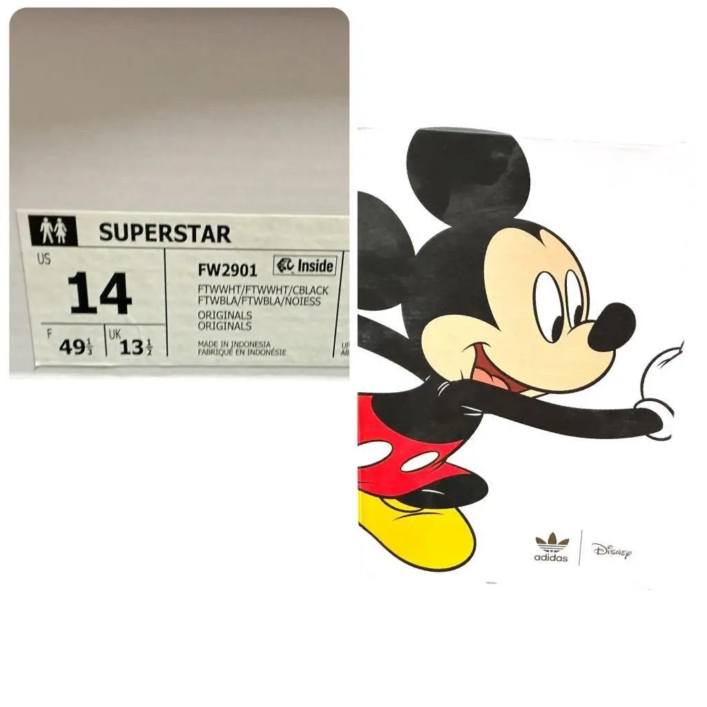 Adidas shoes - Adidas X Disney Superstar Micky Mouse - FW2901 - White 10