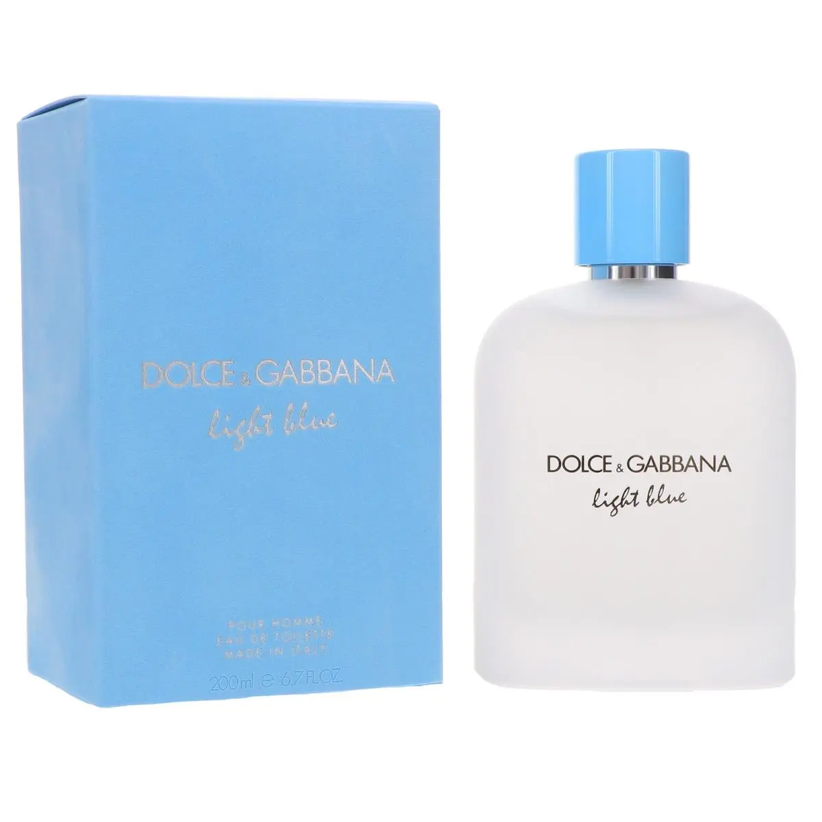 Dolce Gabbana Light Blue Eau de Toilette For Men 6.7 oz