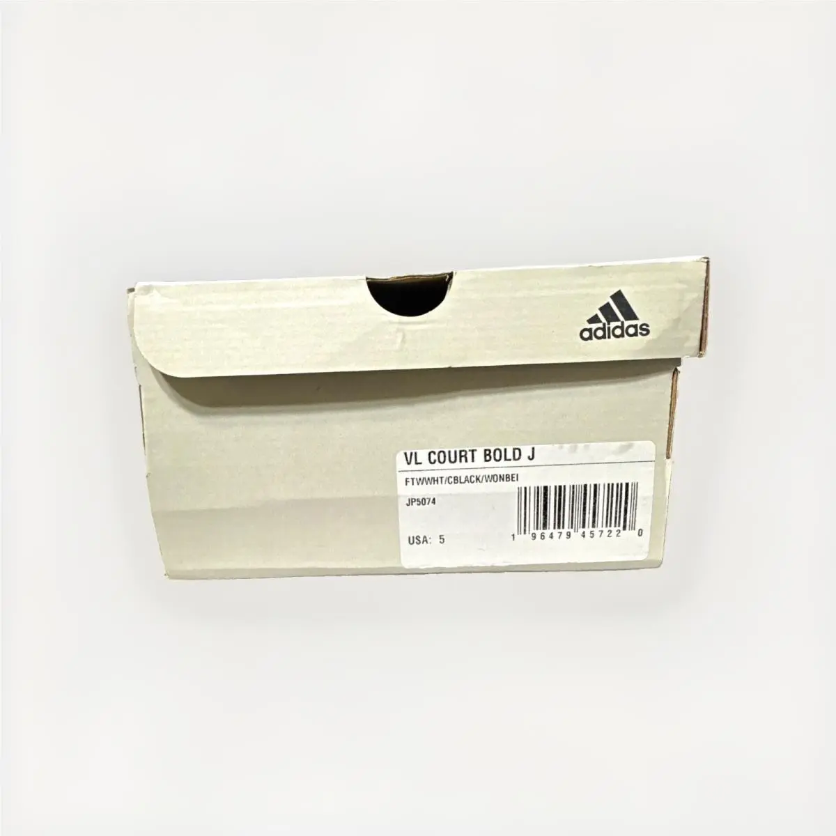 Adidas shoes - adidas VL Court Bold J - JP5074 - White, Black, Tan 0