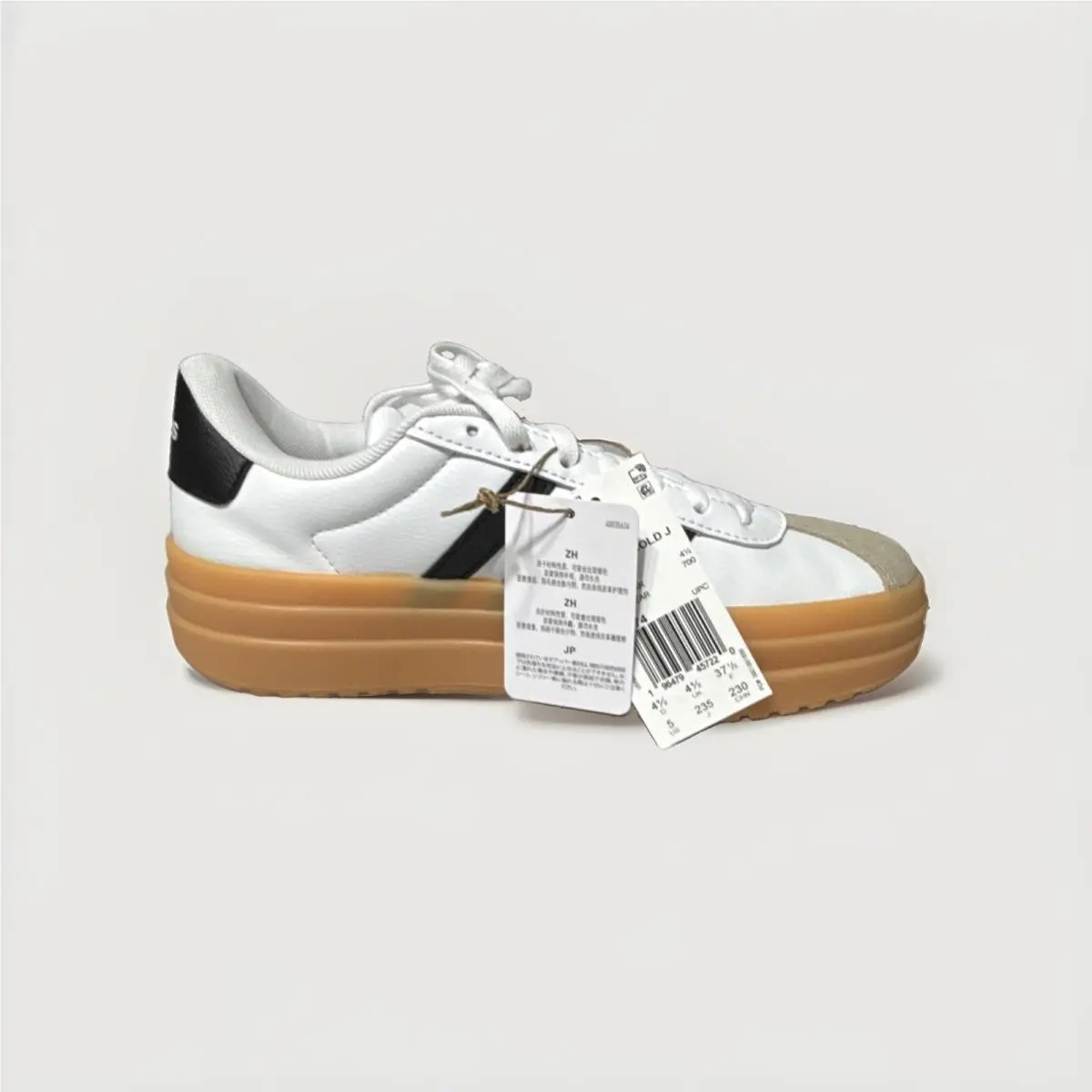 Adidas shoes - adidas VL Court Bold J - JP5074 - White, Black, Tan 5