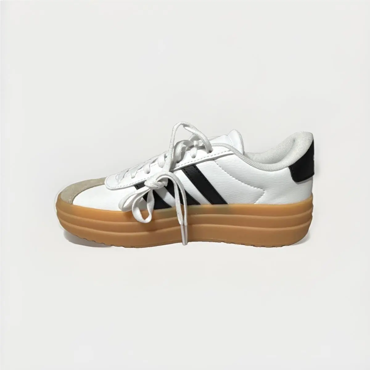 Adidas shoes - adidas VL Court Bold J - JP5074 - White, Black, Tan 6