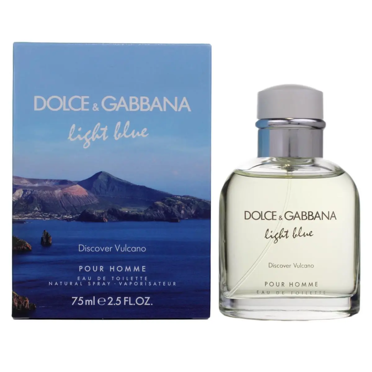 Men Dolce Gabbana Light Blue Discover Vulcano 2.5 oz - 75ml Edt / / Rare