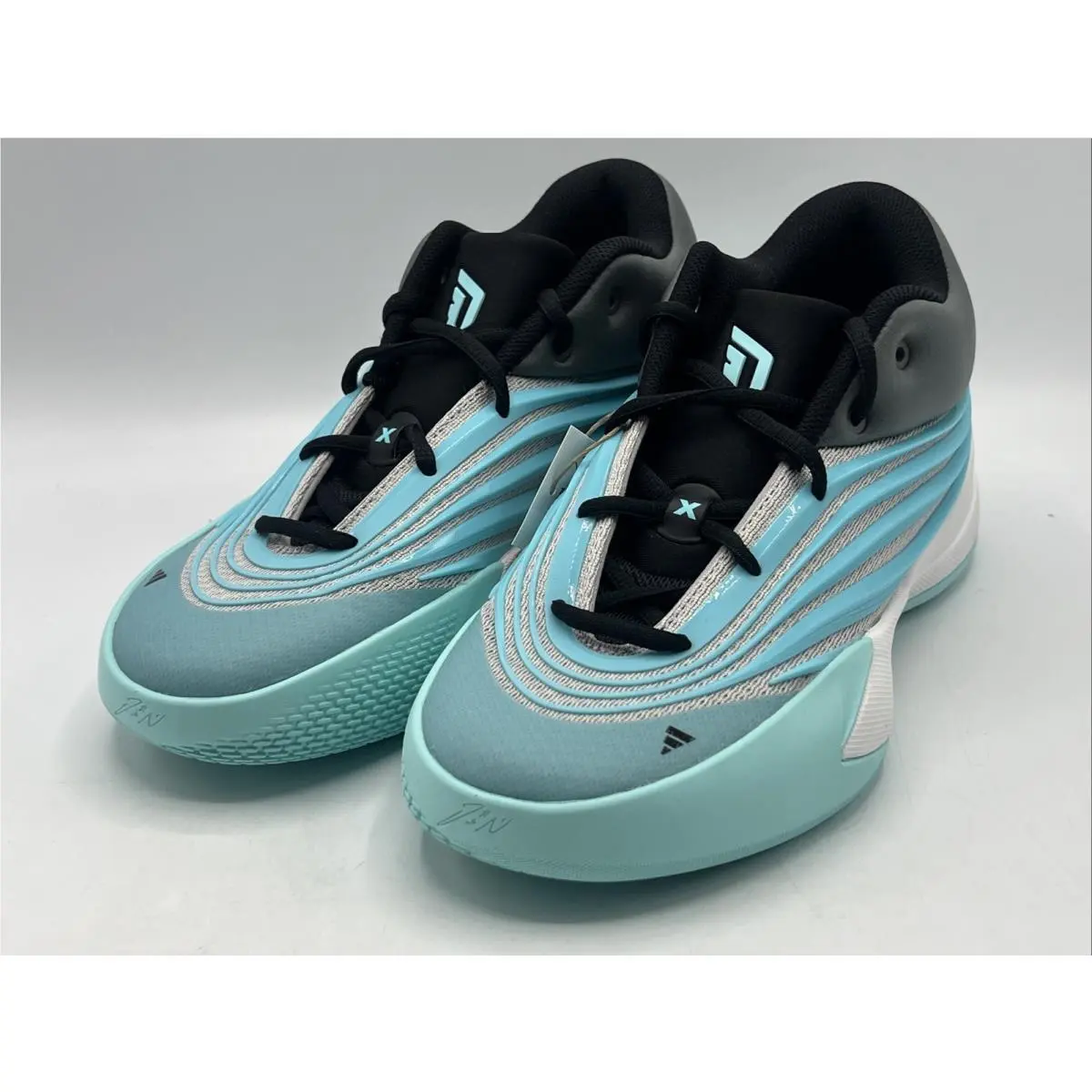 Adidas Dame X J Youth Size 6 Blue Grey Basketball Sneakers JP6079