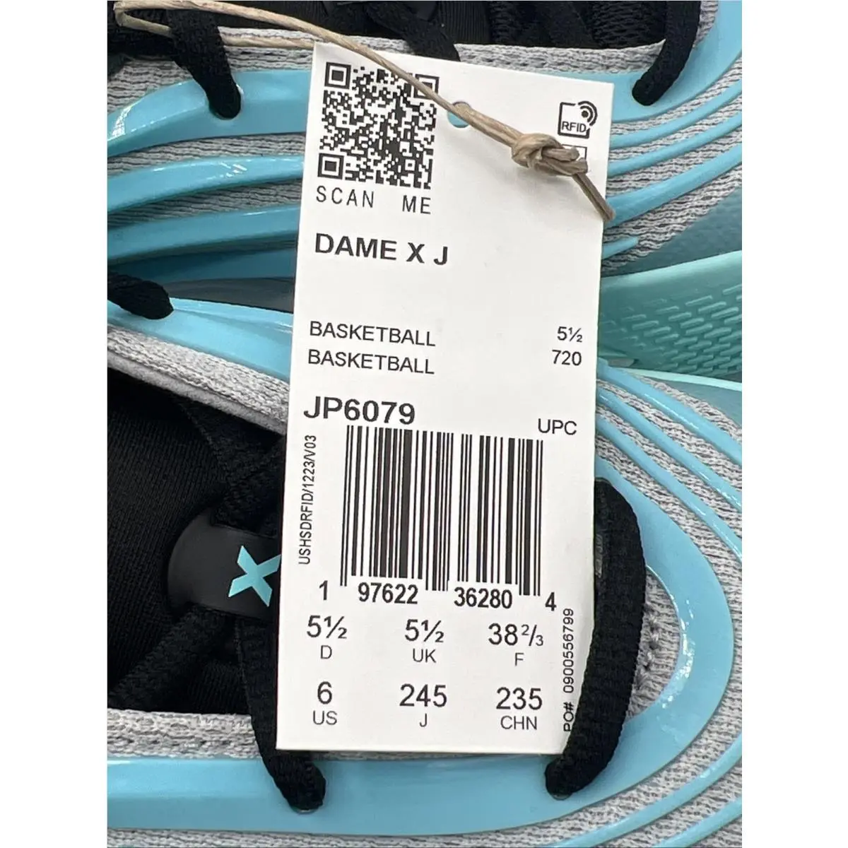 Adidas shoes - Adidas Dame - Dame - Blue 4