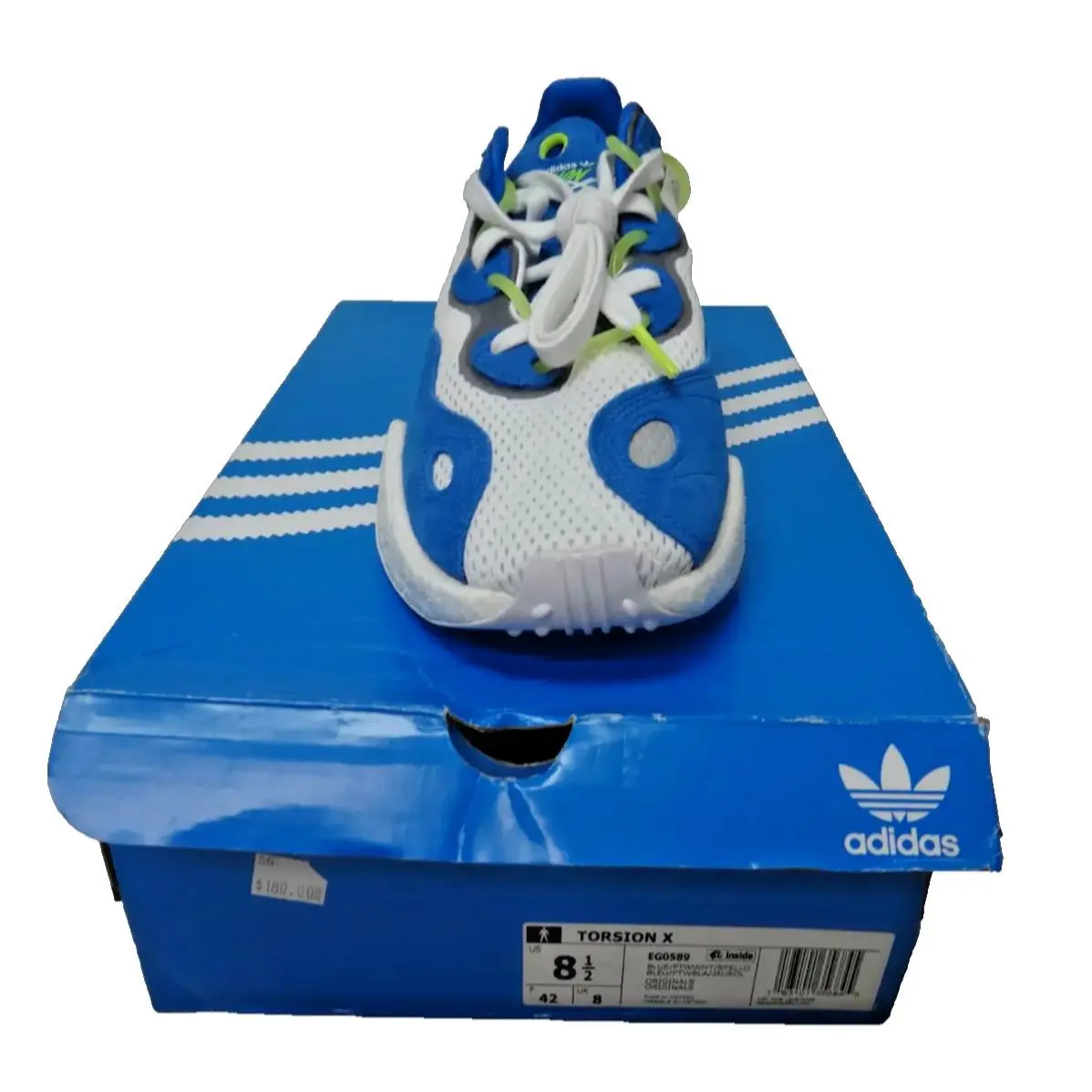 Adidas shoes - Torsion X - Torsion - EG0589 - Blue White Neon Yellow 0