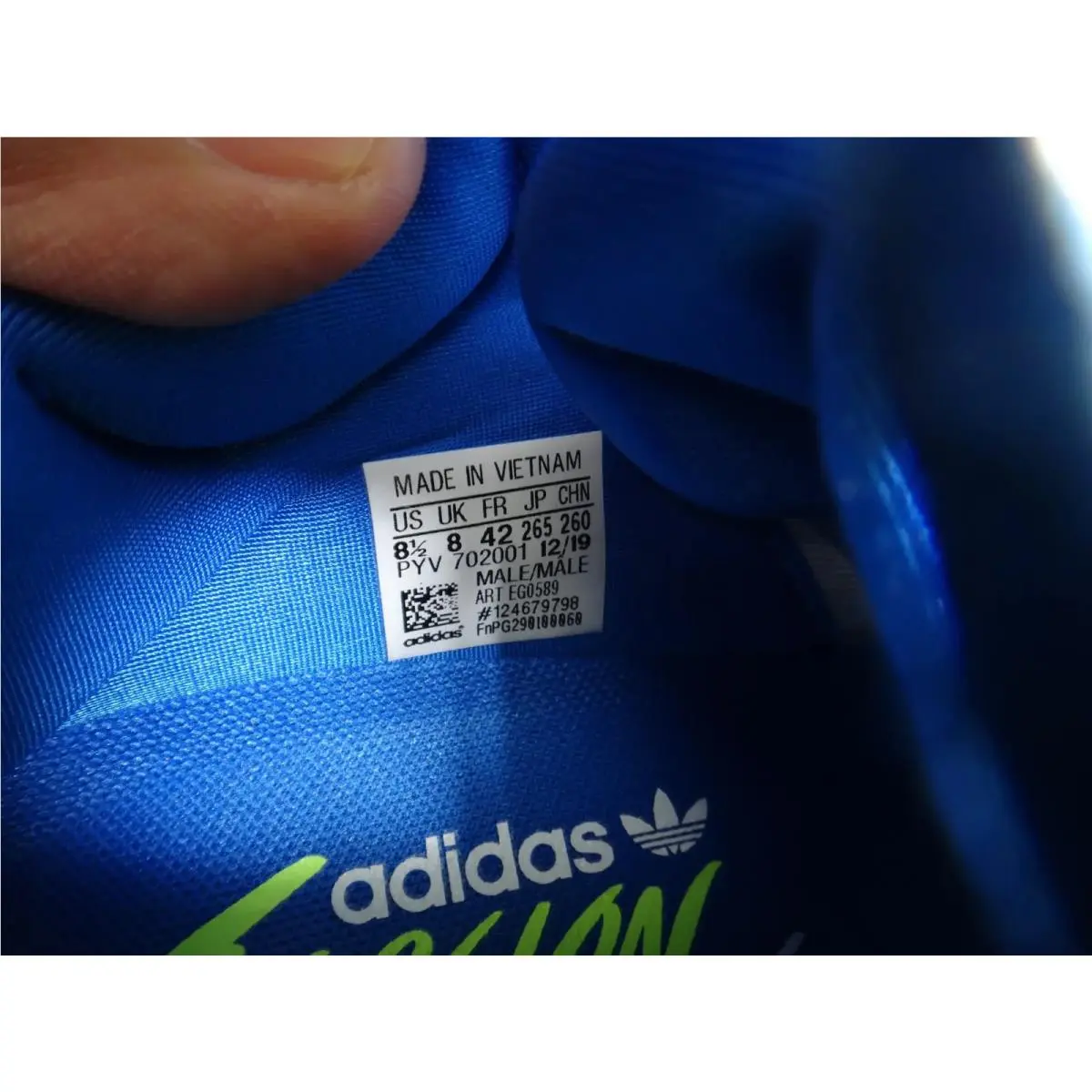Adidas shoes - Torsion X - Torsion - EG0589 - Blue White Neon Yellow 10