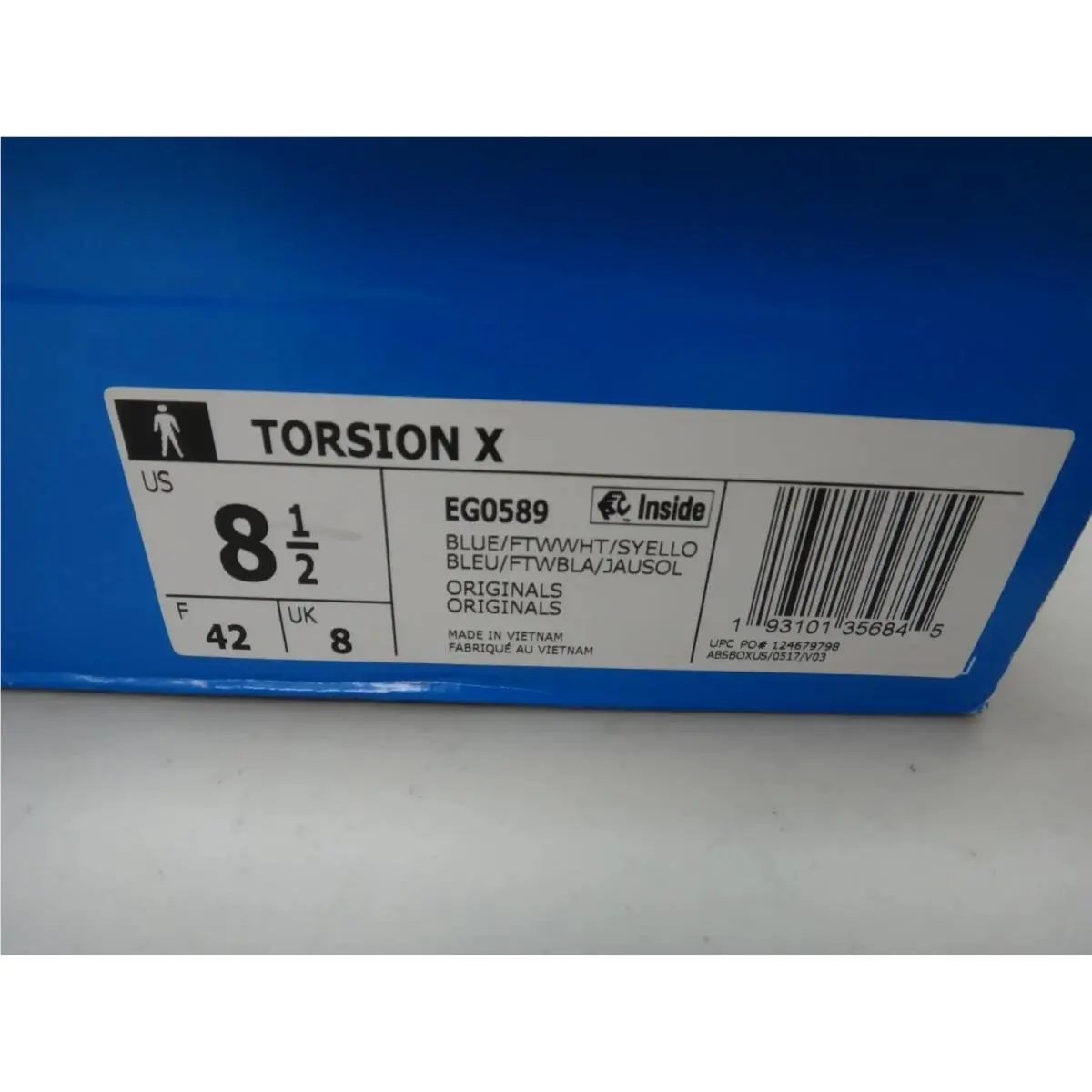 Adidas shoes - Torsion X - Torsion - EG0589 - Blue White Neon Yellow 1