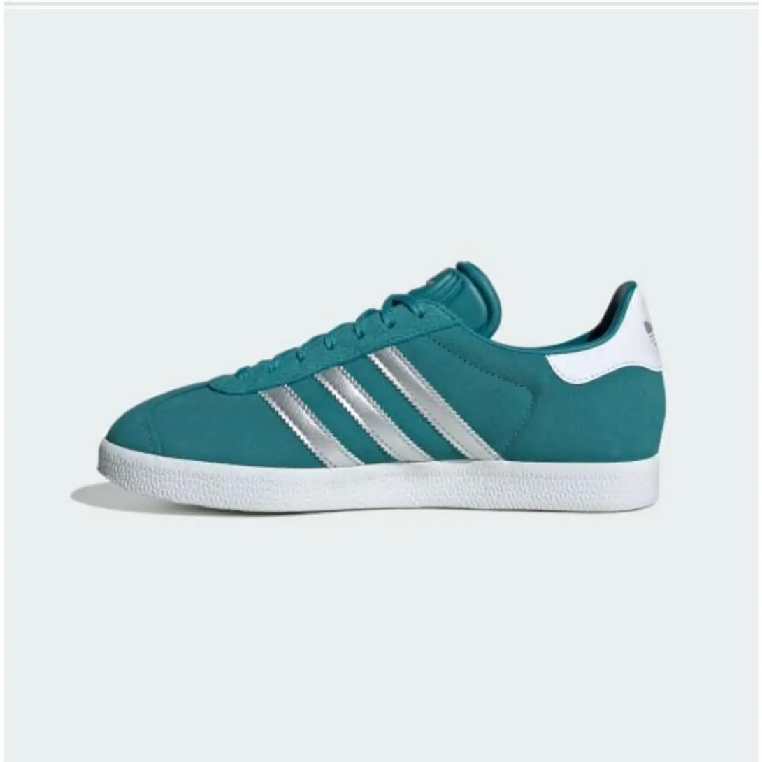 Adidas shoes - adidas Gazelle - Gazelle - Teal, White, Silver 1