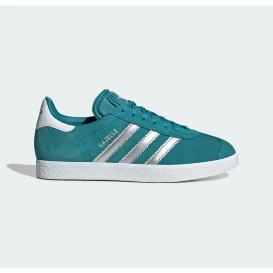 Adidas shoes - adidas Gazelle - Gazelle - Teal, White, Silver 2