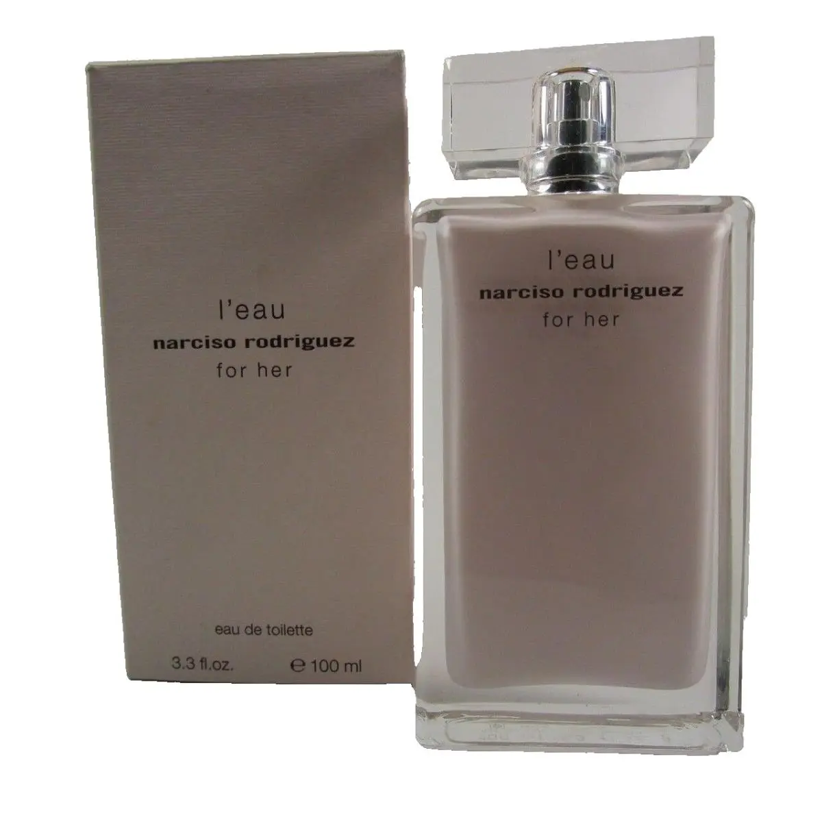 For Her By Narciso Rodriguez L`eau Eau De Toilette 3.3 oz as Shown in Picture